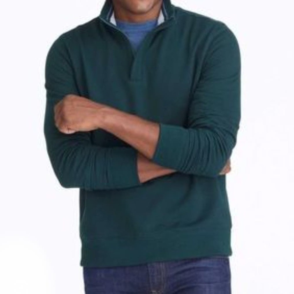 UntuckIt Corral Quarterzip 1/4 Zip Sweatshirt Men's XXXL Forest Green